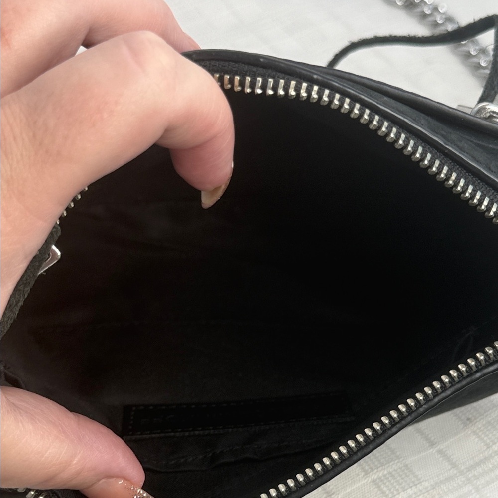 Rebecca Minkoff - Black Leather Cross Body - Picture 8 of 9